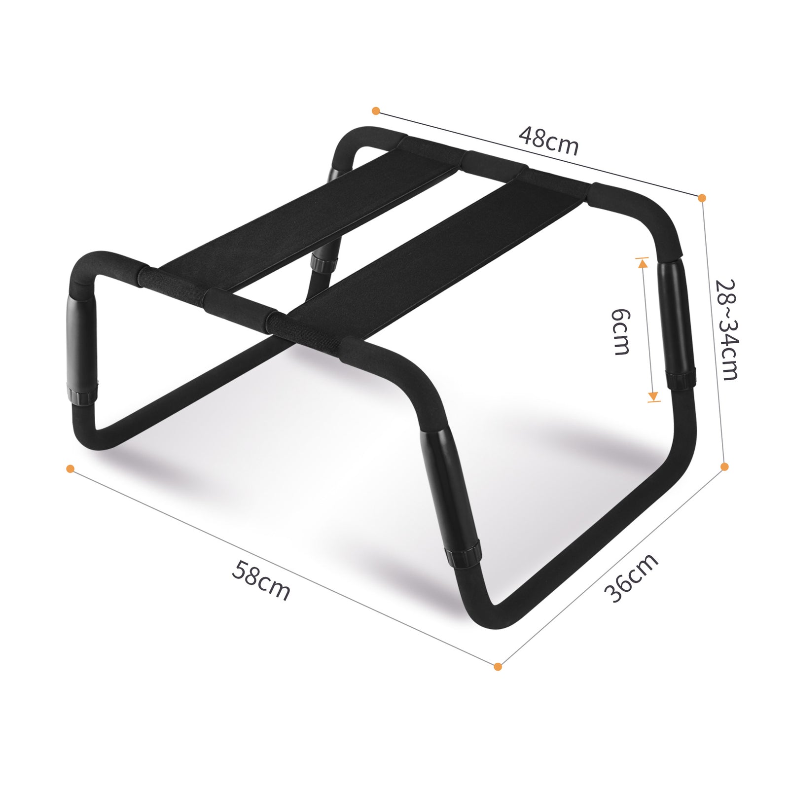 Sex Chair Adjustable Height Black