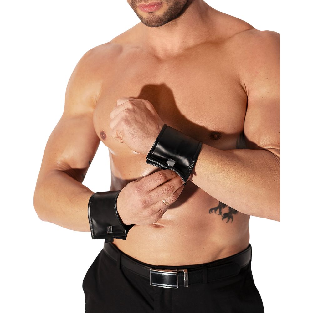 Wrist Wallet Pair with Hidden Zipper  - Black