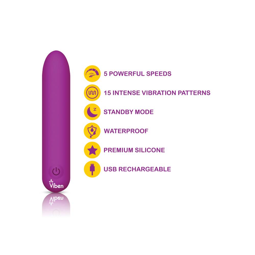 Bombshell 5 Speed 9.5cm USB Mighty Bullet Berry - Berry