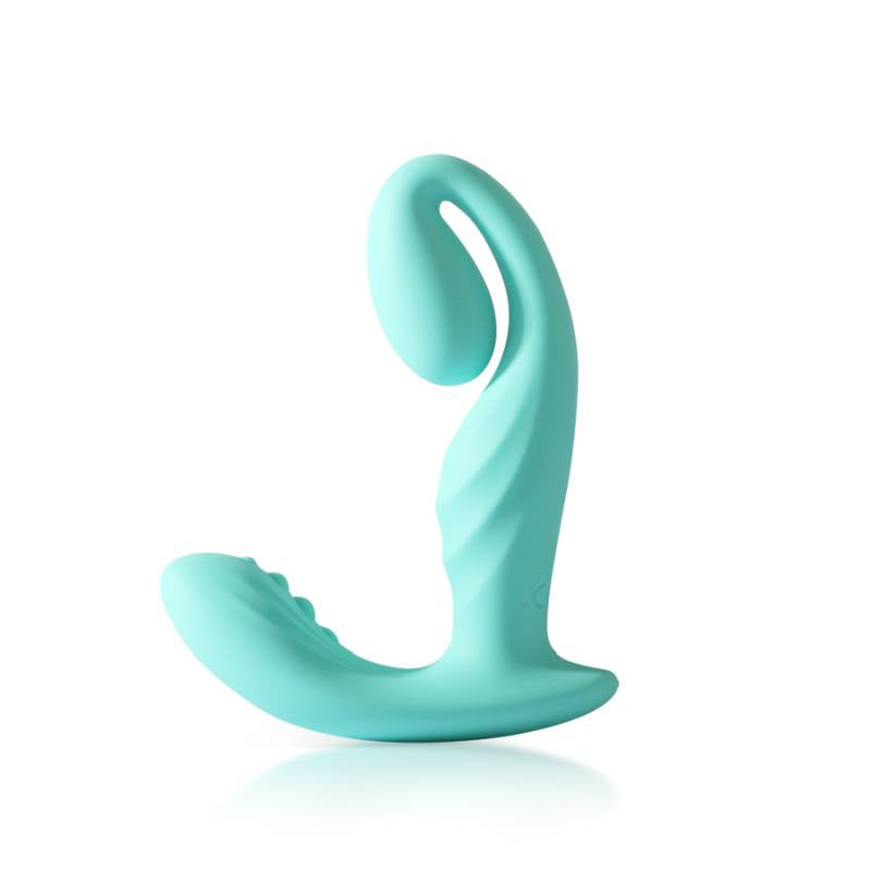LushVibe Wearable Sprout-Shaped Unisex Vibrator - Teal
