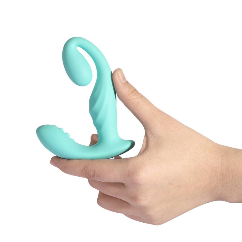 LushVibe Wearable Sprout-Shaped Unisex Vibrator - Teal