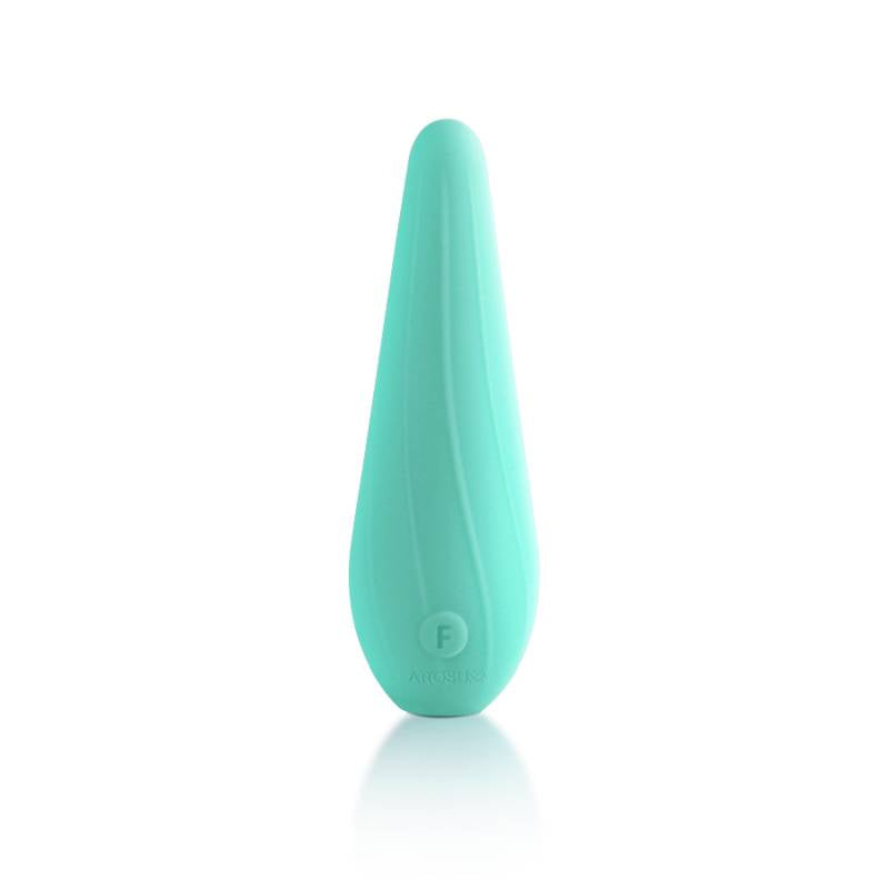 VibeSwirl Drip Shape Rechargeable Vibrator - Teal