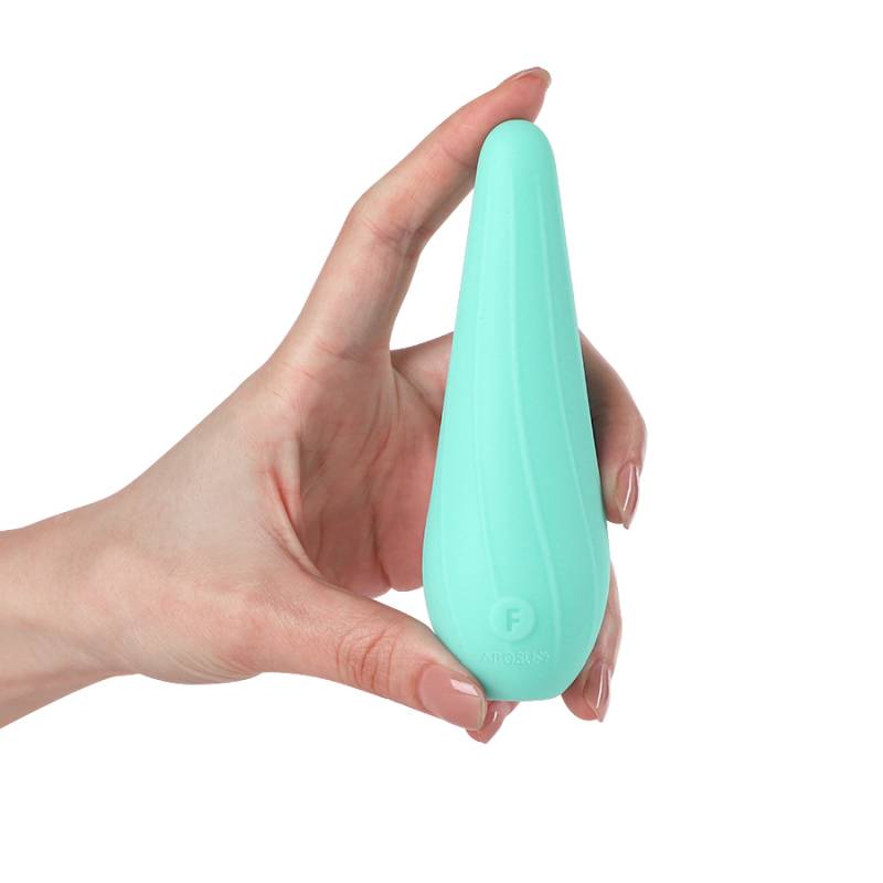 VibeSwirl Drip Shape Rechargeable Vibrator - Teal