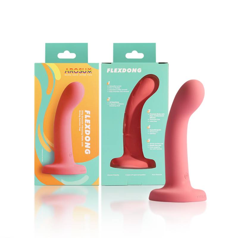 FlexDong Vibrating Strap-on Dildo - Teal
