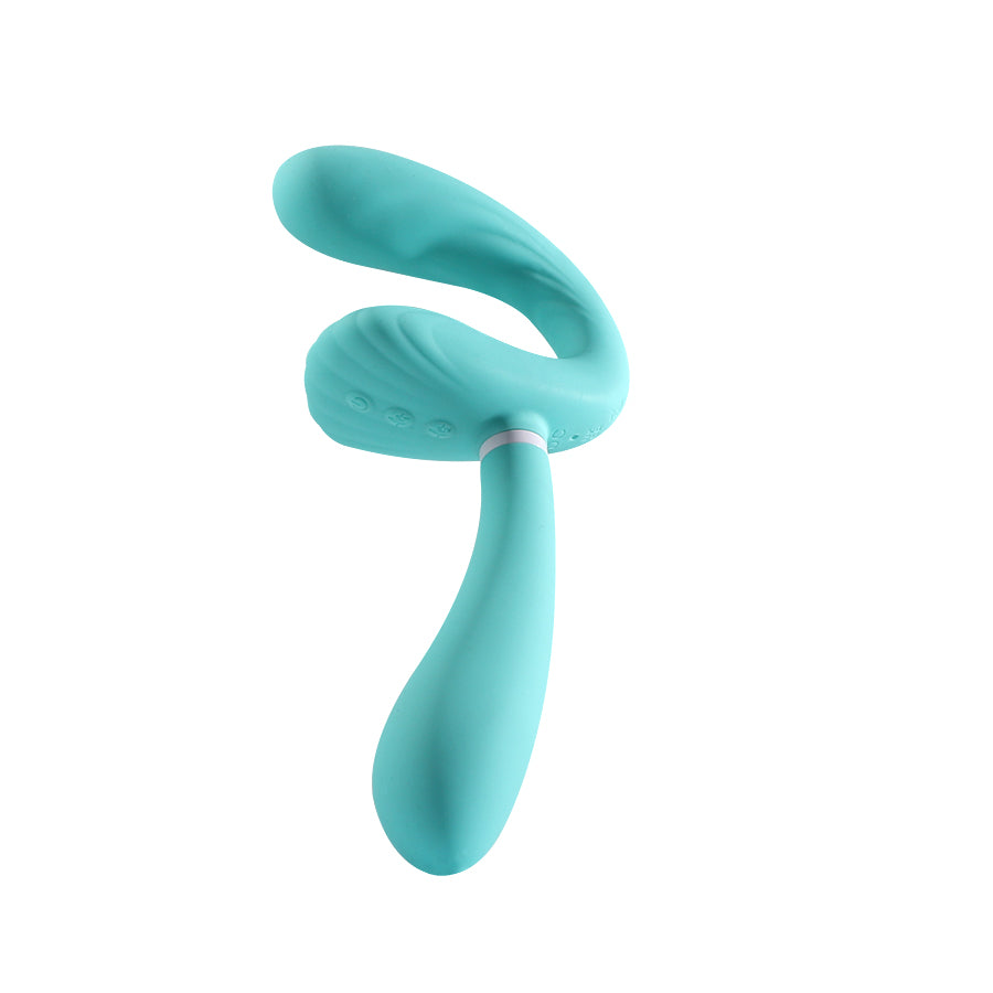 Sapphi Detachable Strapless Strap-on Double Vibrator - Teal