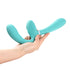 Sapphi Detachable Strapless Strap-on Double Vibrator - Teal