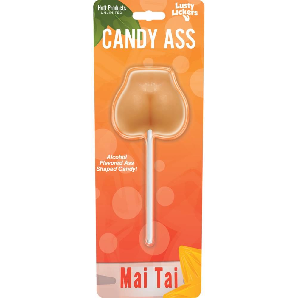Lusty Lickers Candy Ass Mai Tai Lollypop - Custard