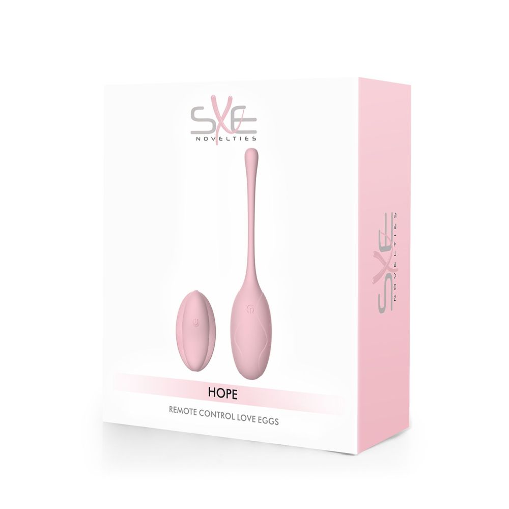 SXE Hope Remote Control Silicone Love Egg - Pink