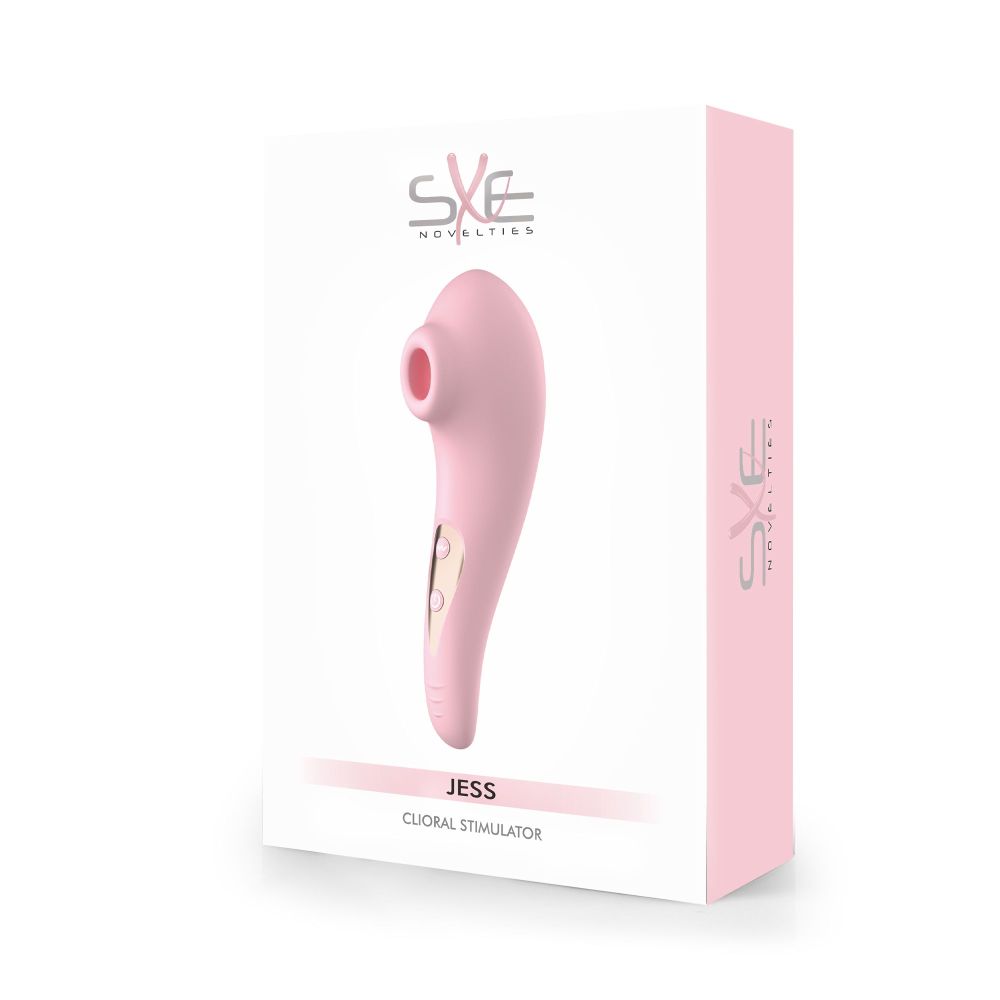 SXE Jess Vibrating and Sucking Clitoral Stimulator - Pink