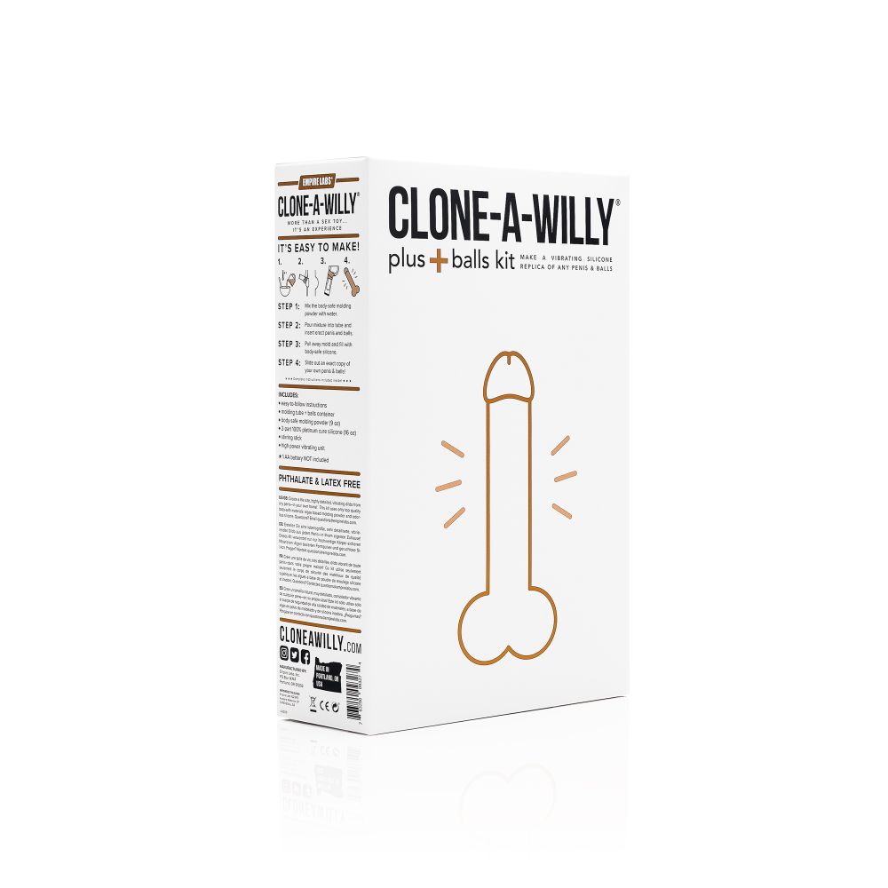 Clone a Willy Plus Balls Kit Deep Skin Tone - Flesh