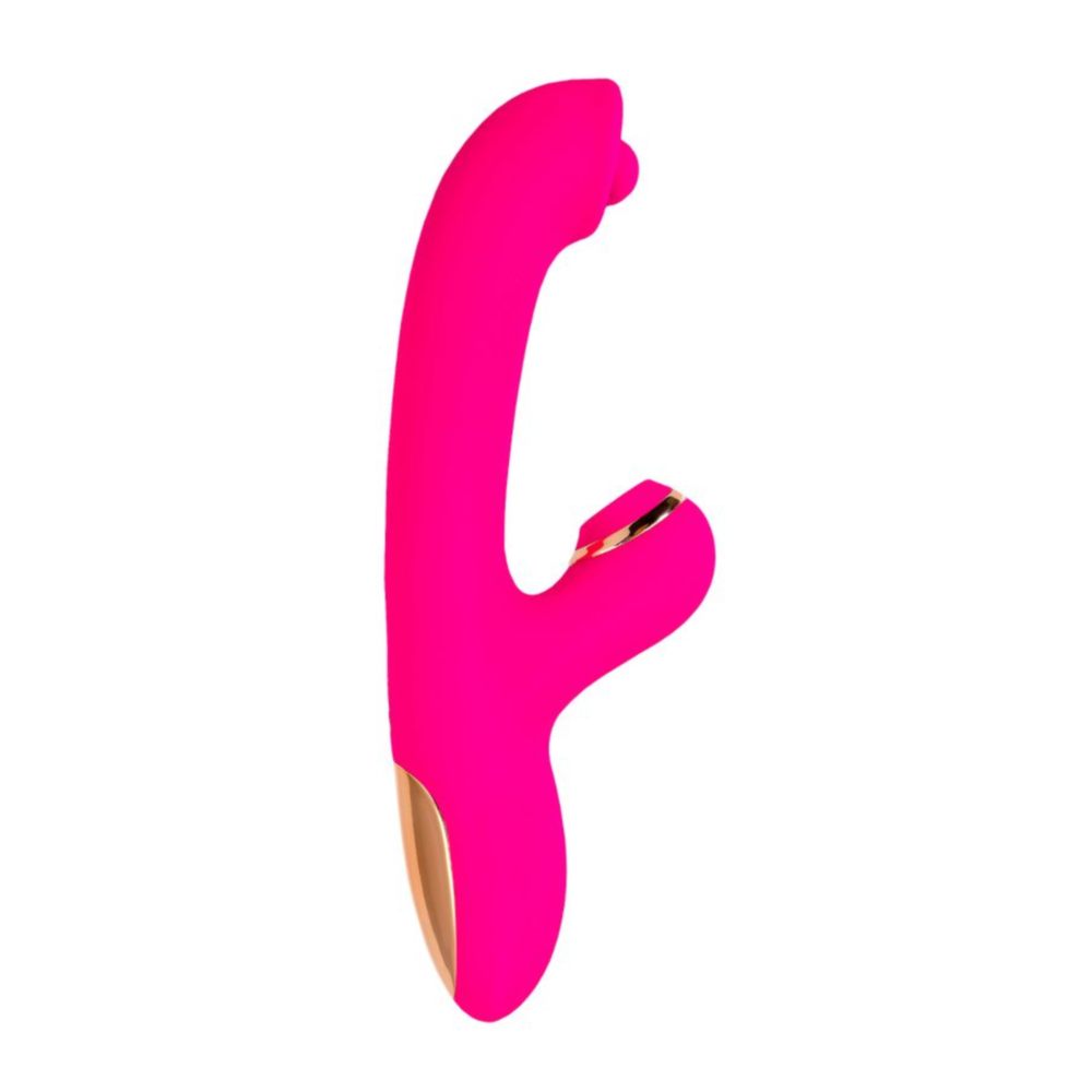 JOS Rolli Stimulating Ball Vibrator with Vaccuum Clitoral Stimulator - Pink
