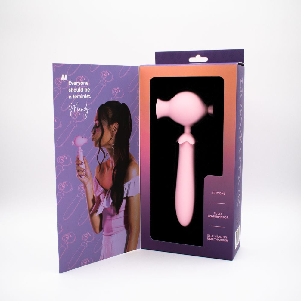 Lick N' Stick Clit Flicker G-Spot Vibrator - Pink