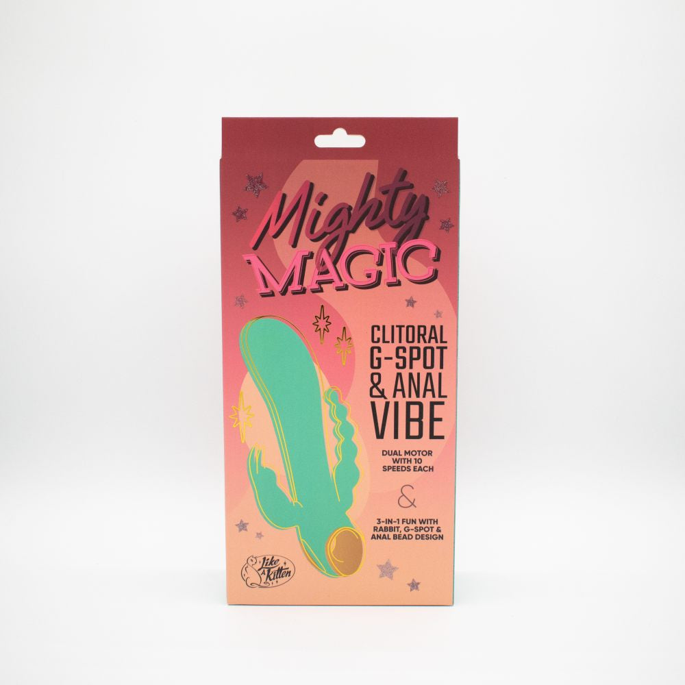 Mighty Magic Clit, G-Spot & Anal Vibrator - Blue