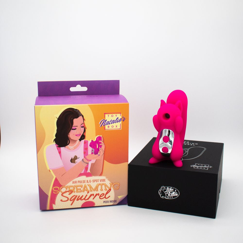Screaming Squirrel Air Pulse & G-Spot Vibrator - Pink