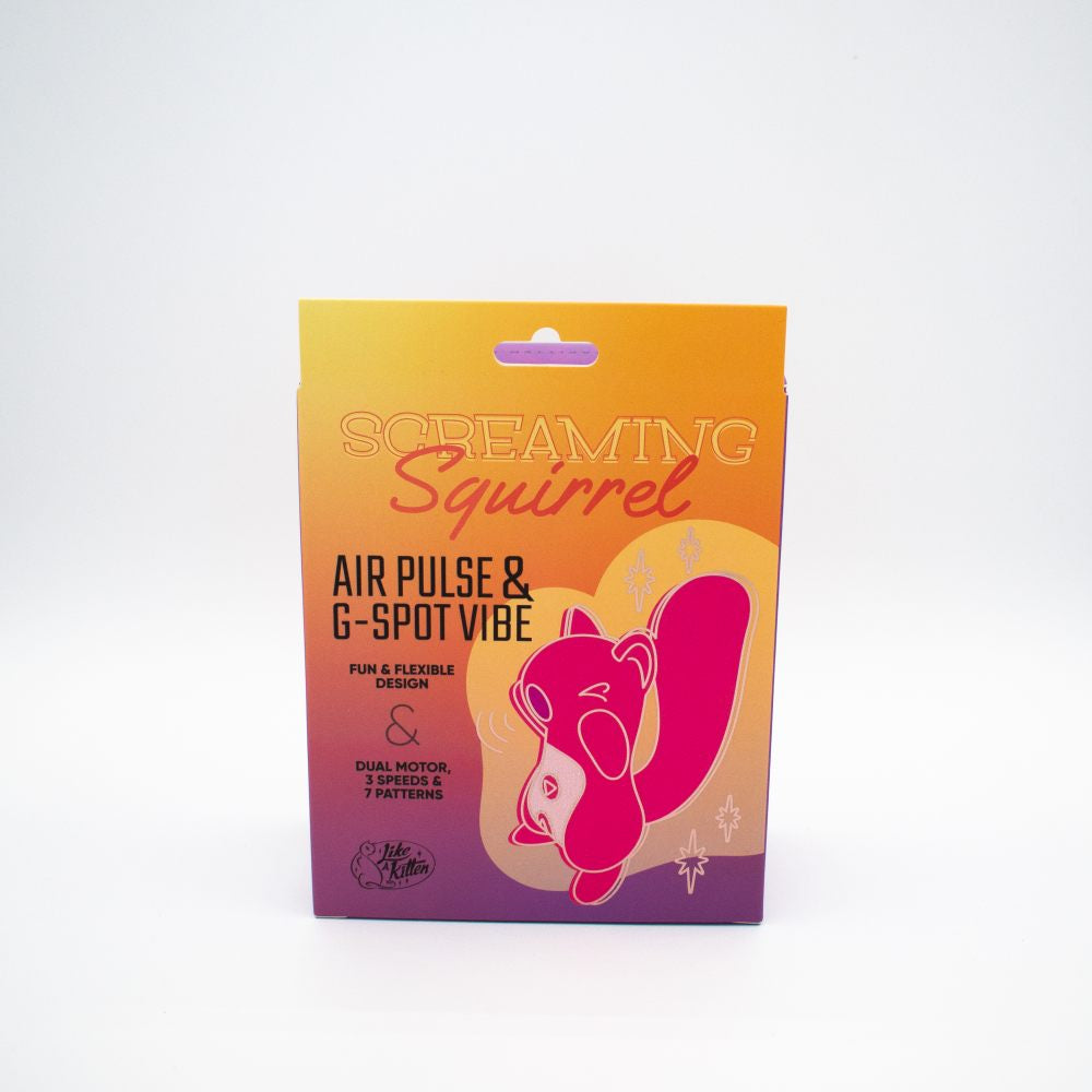 Screaming Squirrel Air Pulse & G-Spot Vibrator - Pink