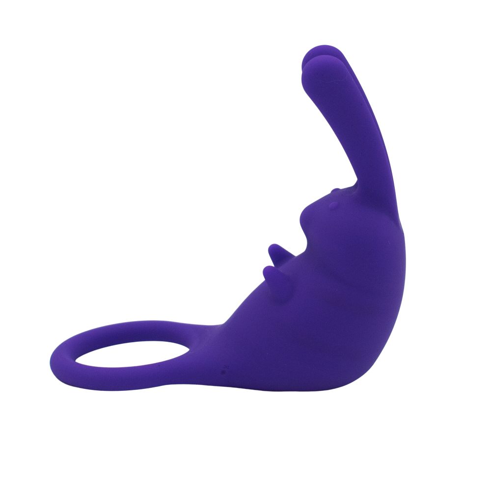 The Cock Hopper Cock Ring & Bullet Vibrator - Blue
