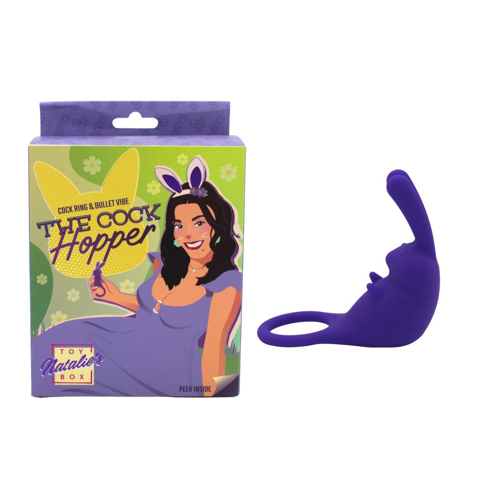 The Cock Hopper Cock Ring & Bullet Vibrator - Blue
