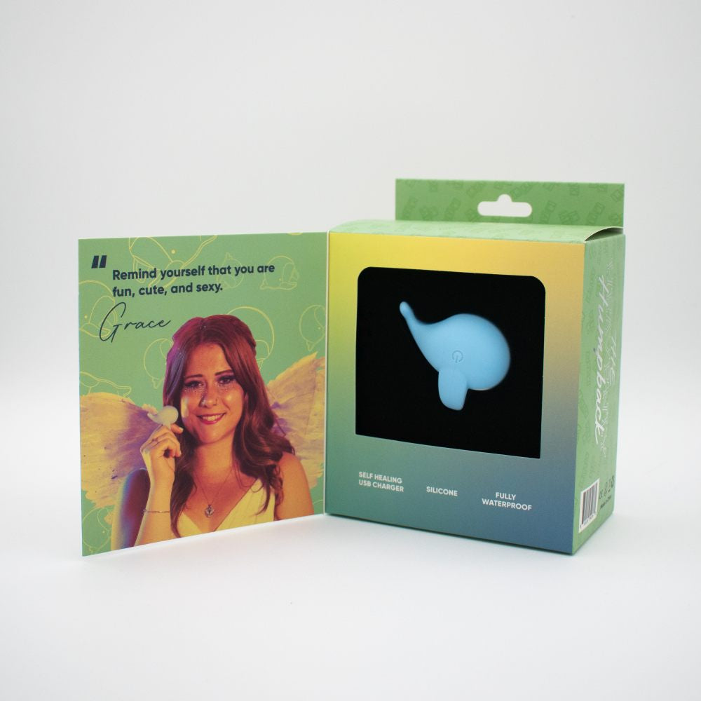 The Heavenly Humpback Finger Bullet Vibrator - Blue