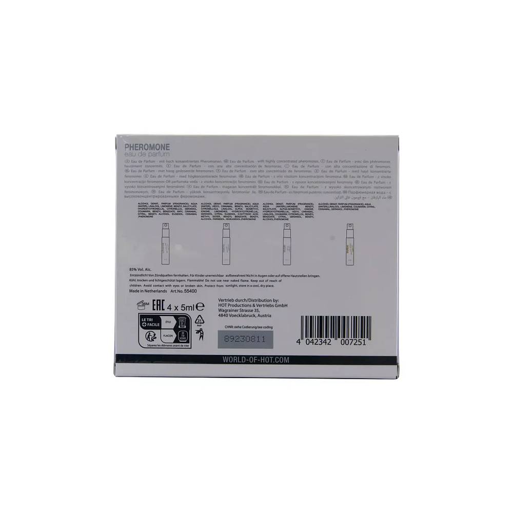 HOT Pheromone Perfume Box Women - 4 x 5ml