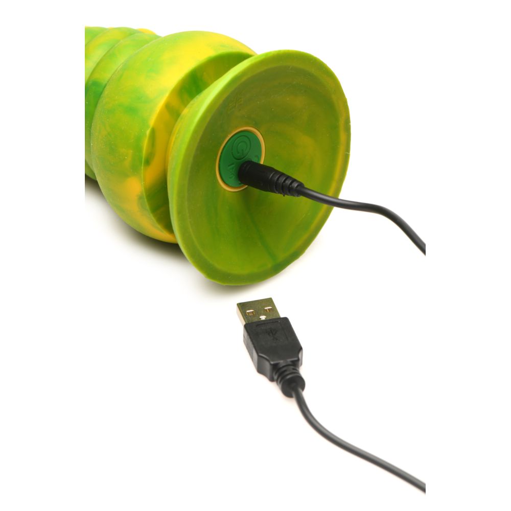 Monstropus 2.0 Vibrating Tentacle Silicone Dildo - Yellow