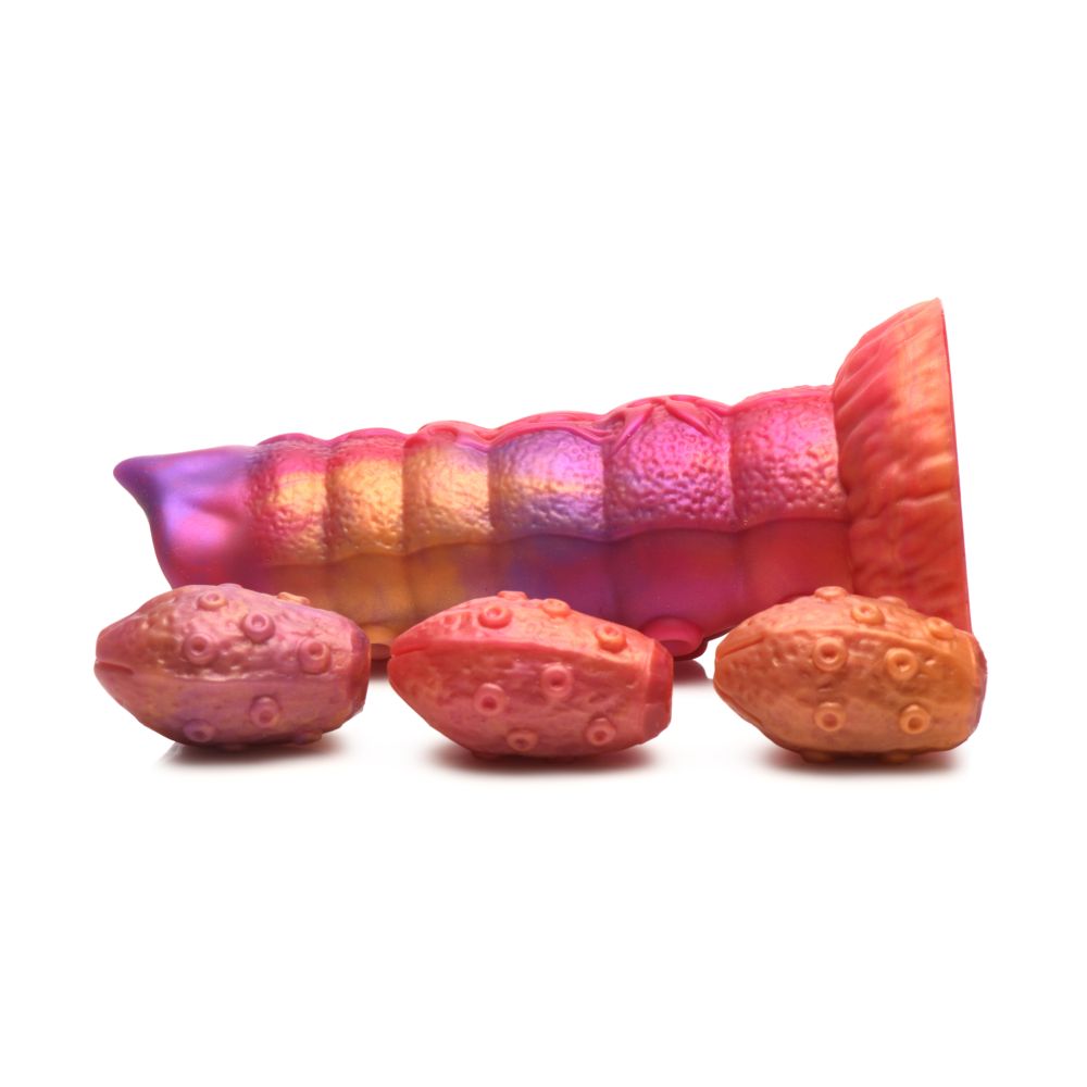 Nymphoid Ovipositor Silicone Dildo - Rainbow