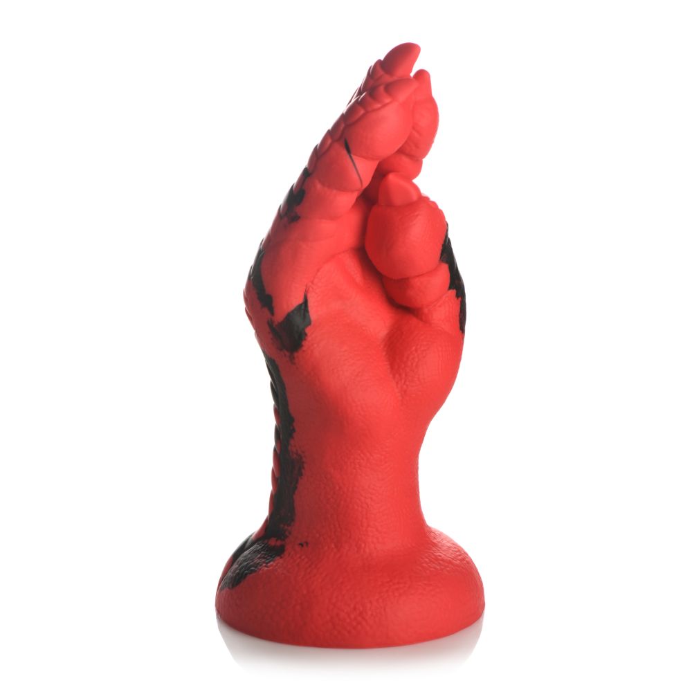 Demon Claw Fisting Silicone Dildo - Red