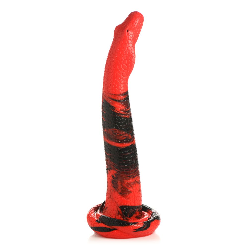 Creature Cocks Large King Cobra 14 in Long Silicone Dong - Red