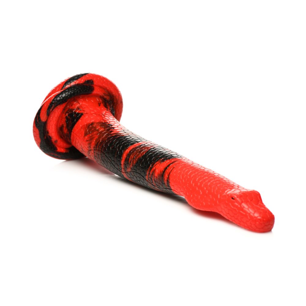 Creature Cocks Large King Cobra 14 in Long Silicone Dong - Red