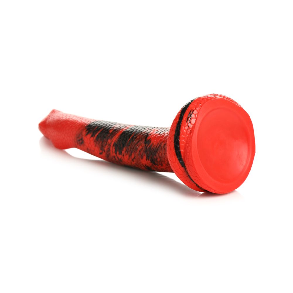 Creature Cocks Large King Cobra 14 in Long Silicone Dong - Red
