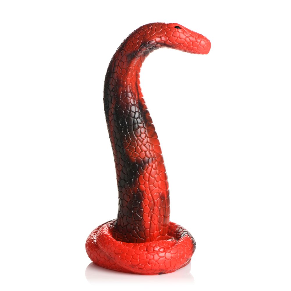 Creature Cocks King Cobra Silicone Dildo - Red