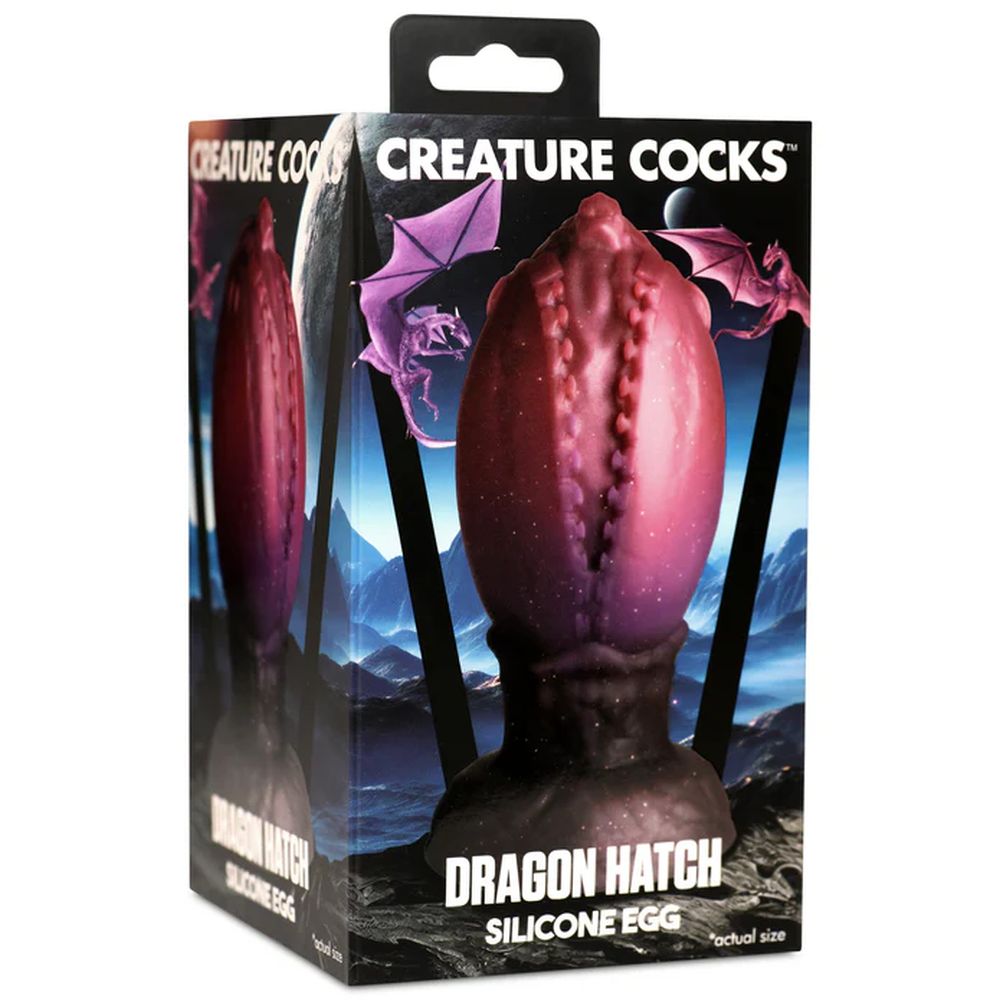 Creature Cocks Dragon Hatch Silicone Egg - Pink