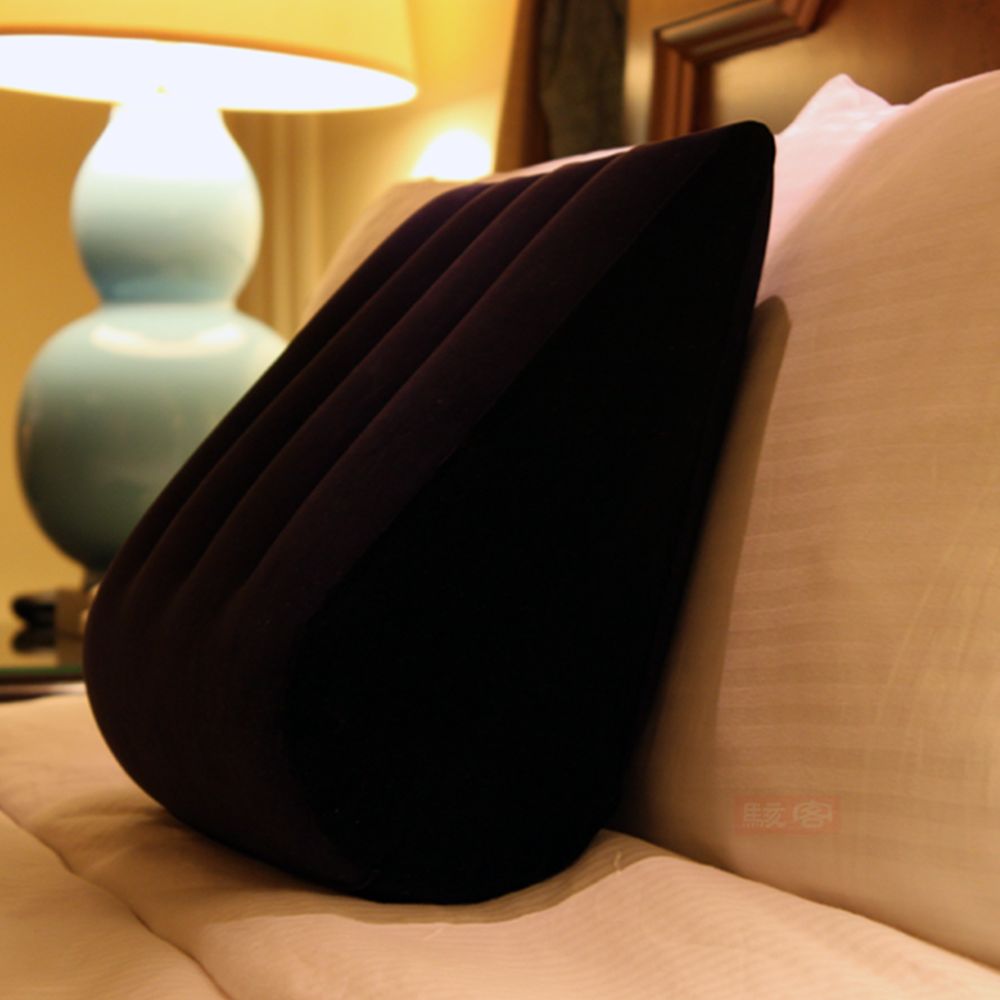 Inflatable Sex Positioning Triangular Cushion - Blue