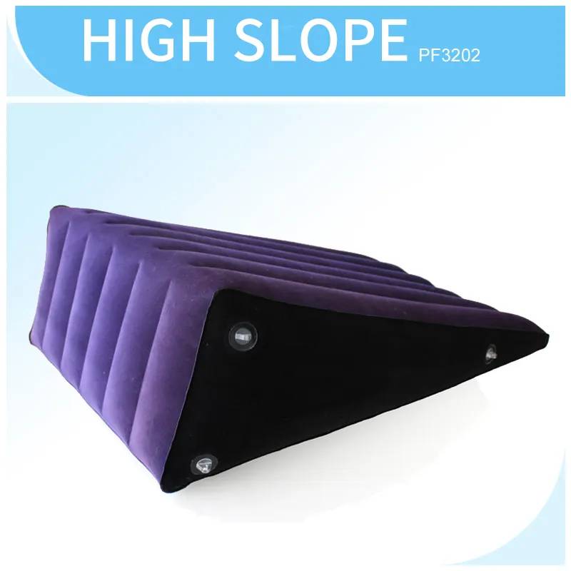 Large Inflatable Sex Positioning Wedge Cushion - Blue