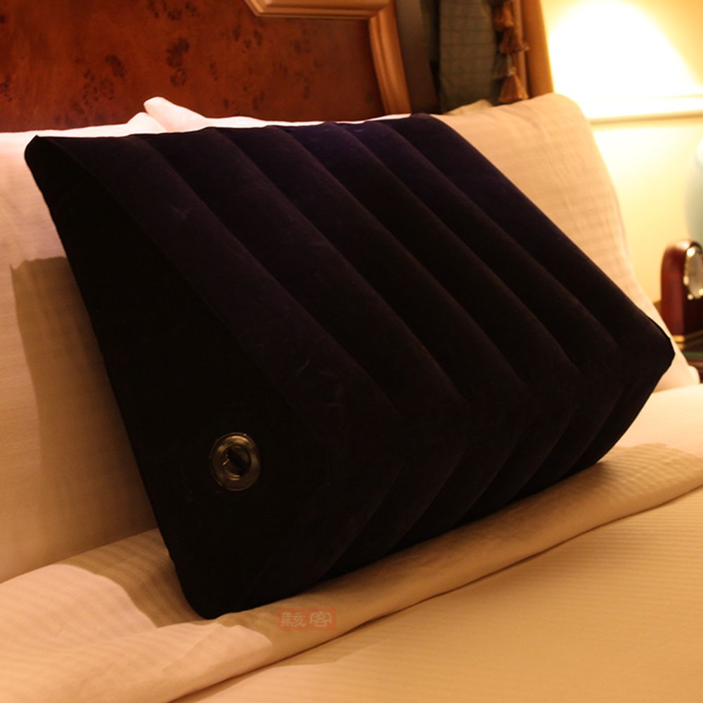 Large Inflatable Sex Positioning Wedge Cushion - Blue