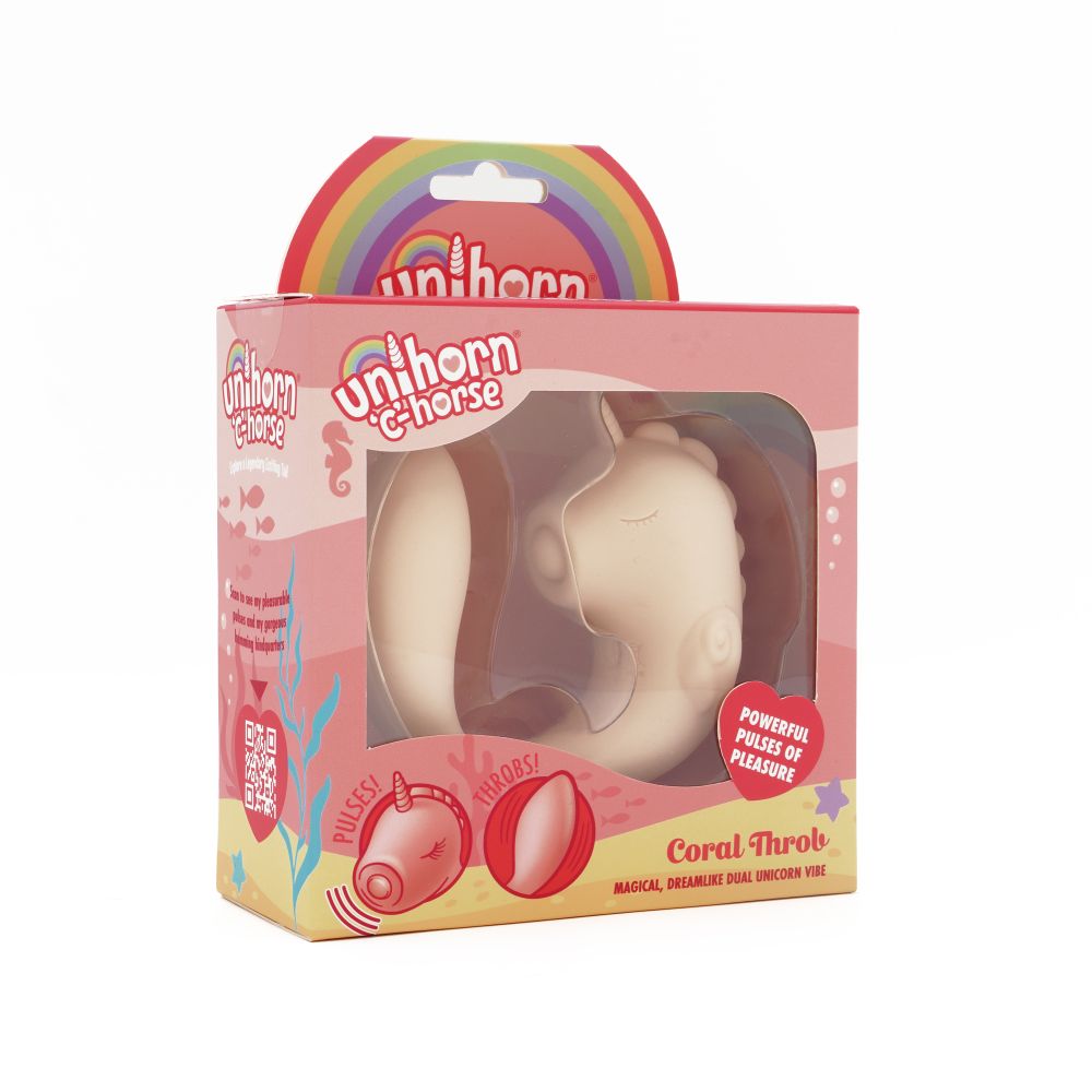 Unihorn Massager C Horse Coral Throb - Coral