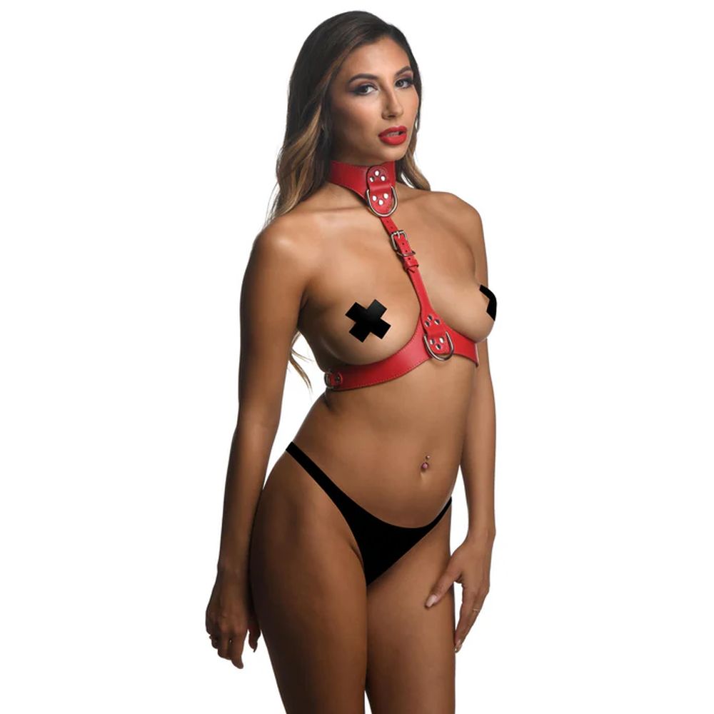 Red Female Chest Harness M/L