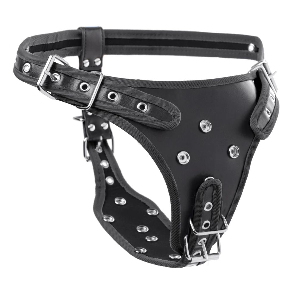 Double Penetration Strap On Harness - Black