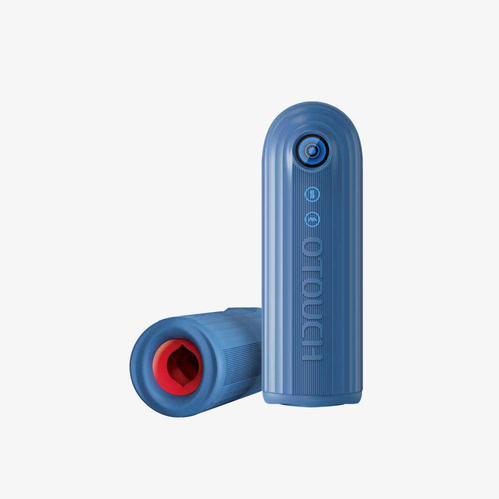 Submarine Submersible Thrusting Contracting Vibrating Masturbator  - Grey