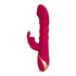 JOS Tenty Rabbit Vibrator with Moving Shaft Rings - Burgundy