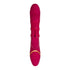 JOS Tenty Rabbit Vibrator with Moving Shaft Rings - Burgundy