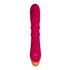 JOS Tenty Rabbit Vibrator with Moving Shaft Rings - Burgundy