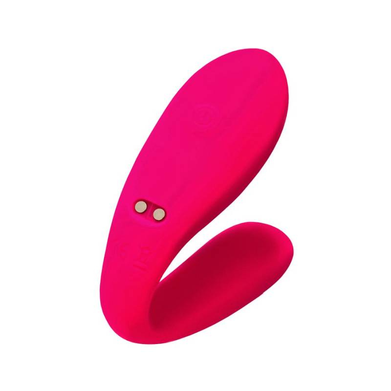 eroTeq Couples Vibrator Dual Motor with Remote - Pink