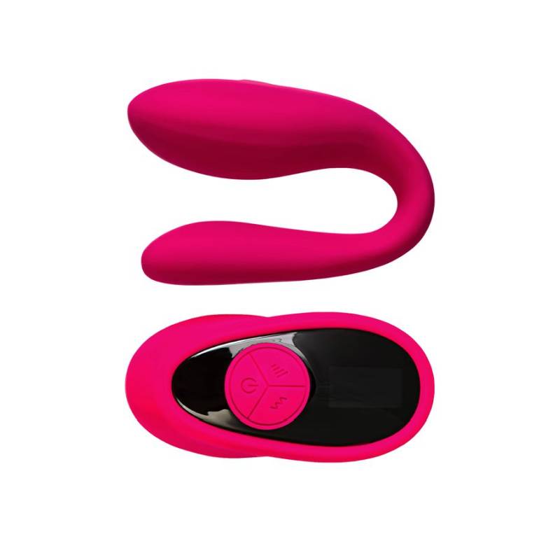 eroTeq Couples Vibrator Dual Motor with Remote - Pink