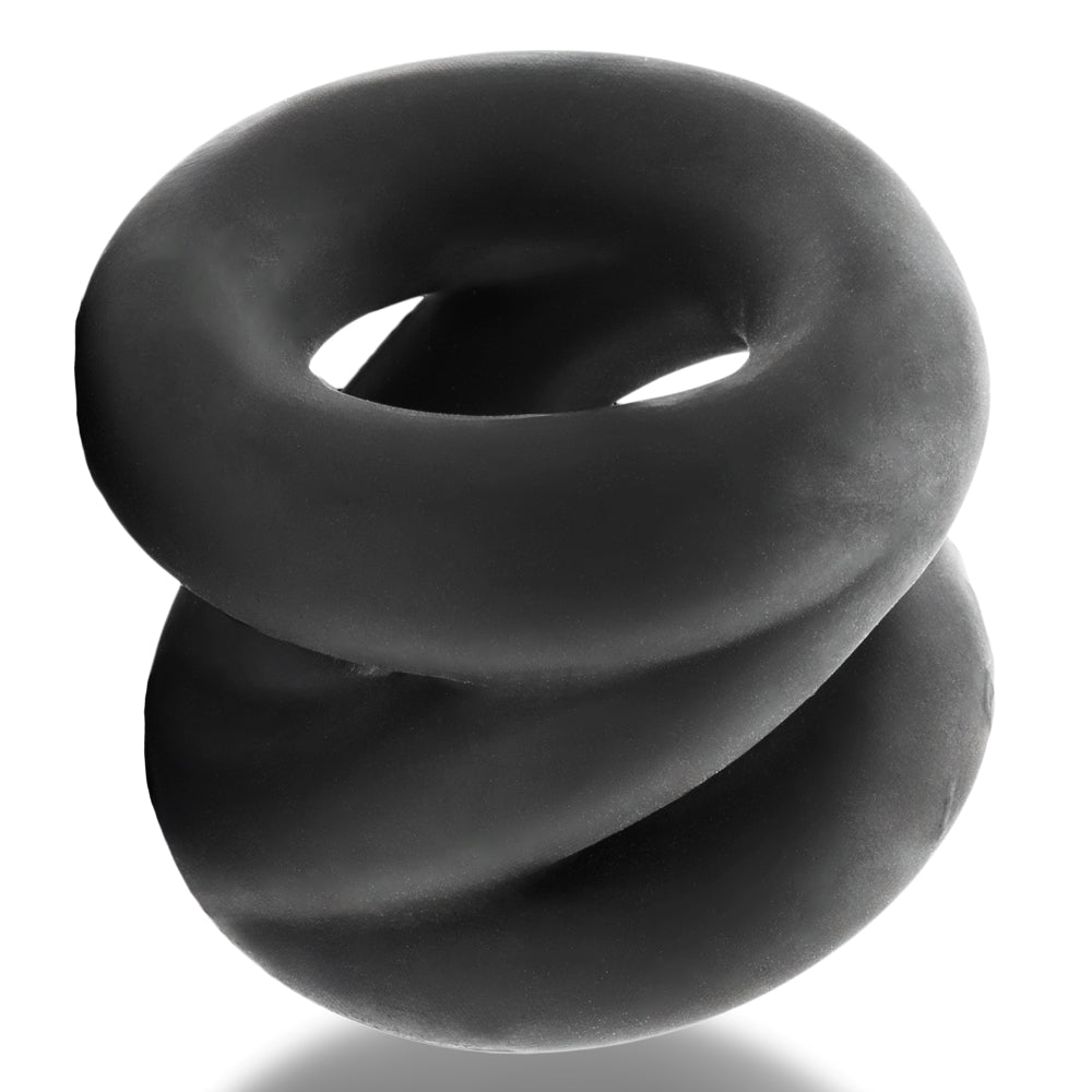 Z-Balls Zig-Zag Cock Ring / Ball Stretcher Night  - Clear