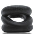 Z-Balls Zig-Zag Cock Ring / Ball Stretcher Night  - Clear