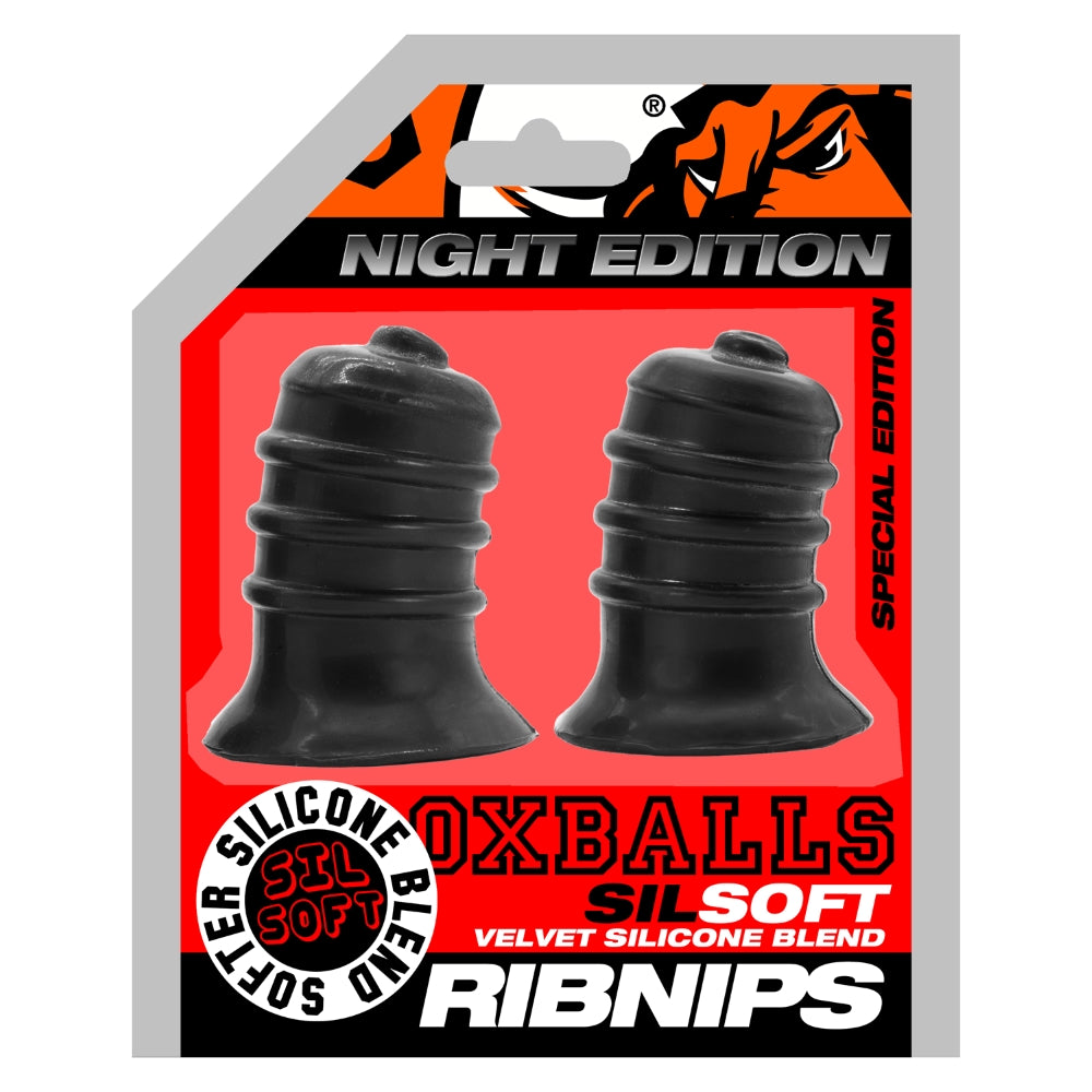 Ribnibs Curved Springy-Ribbed Nip Suckers Night - Clear