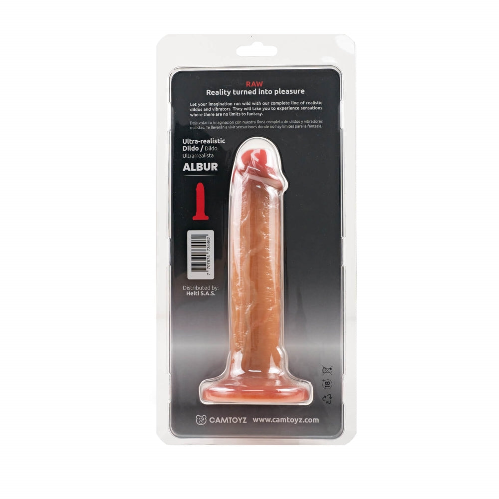 Ultra Realistic 20cm Silicone Dildo Albur - Flesh