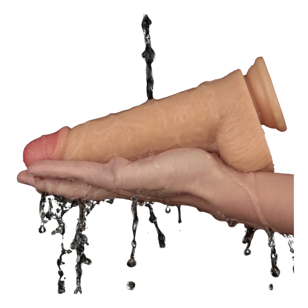 8in Vibrating USB Power Basics Cock - Flesh