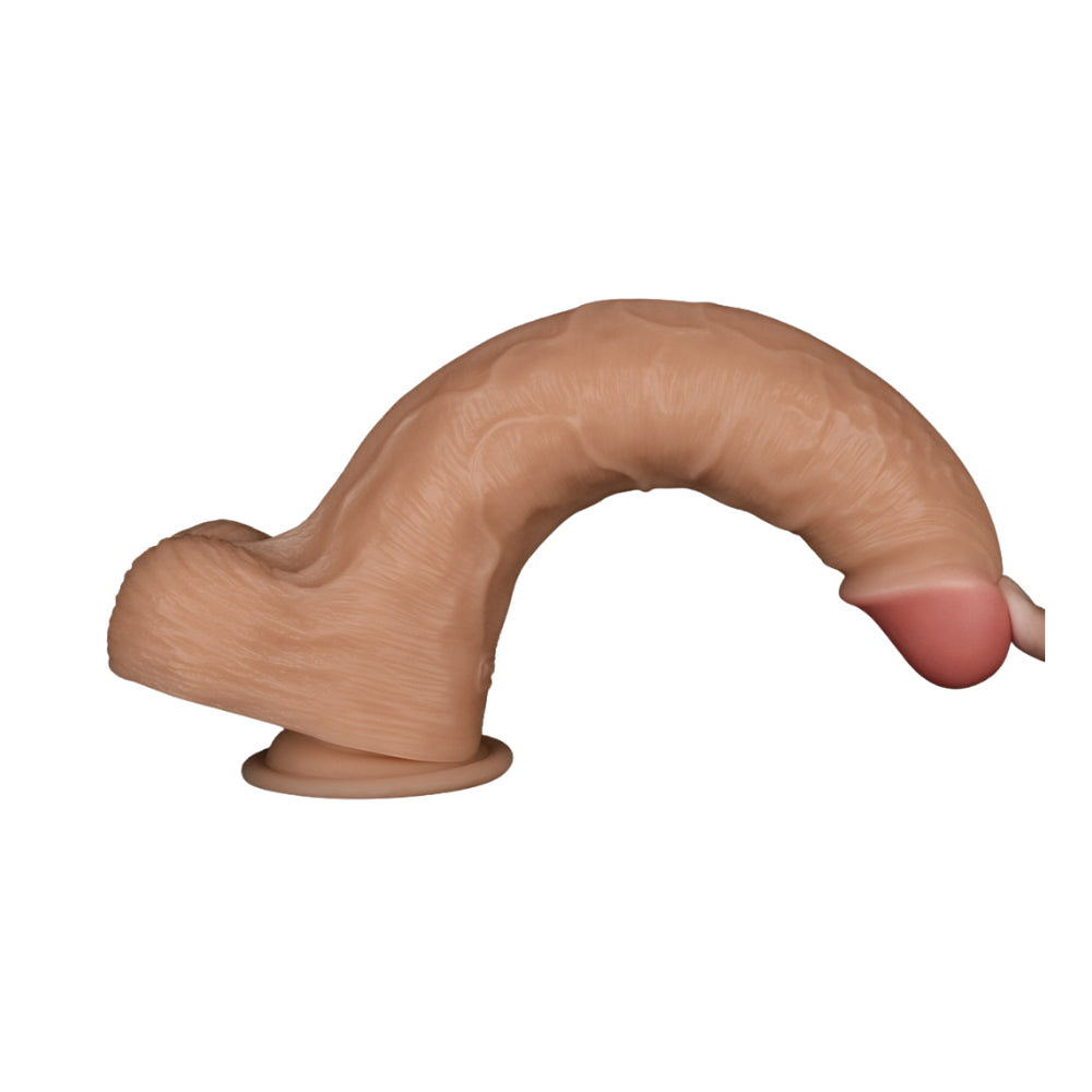 11in Vibrating USB Power Basics Cock - Flesh