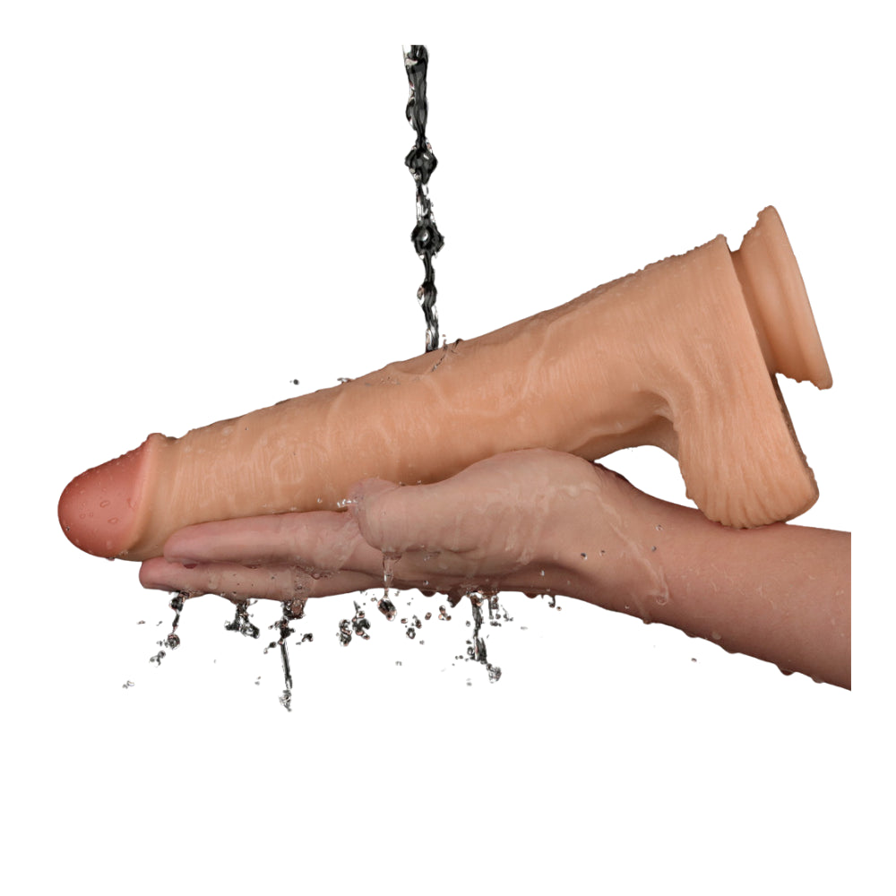 11in Vibrating USB Power Basics Cock - Flesh